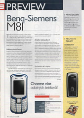 Benq-Siemens M81 - Mobility (ervenec 2006)