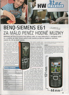 Benq-Siemens E61 - Mobil Hry (z 2006)