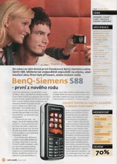 Benq-Siemens S88 - Svt Mobil (srpen 2006) strana 1