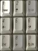 Menu keyboard